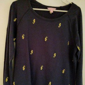 LILLY PULITZER Seahorse Embroidered Sweatshirt